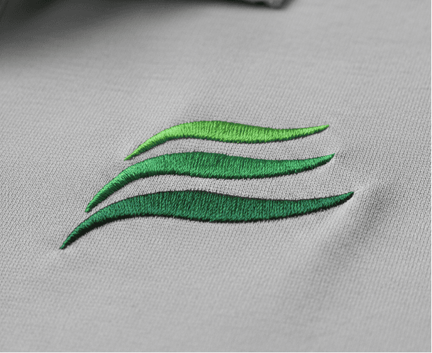 Embroidered logo on a hat